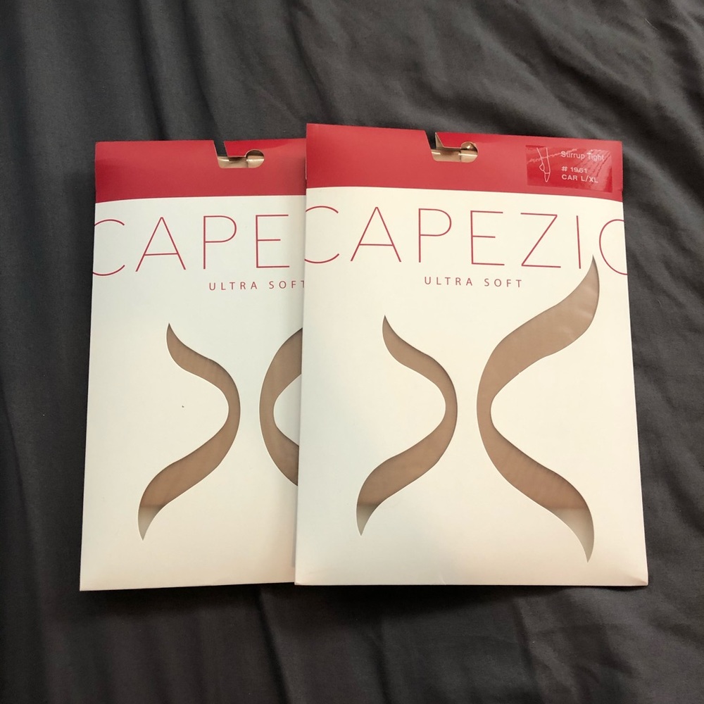 TWO BRAND NEW CAPEZIO STIRRUP TIGHTS